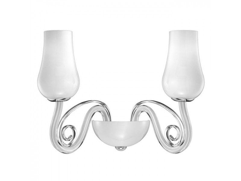 Fali lámpa 2xE14 üveg/króm 200x290mm DECENZA MEGSZŰNT