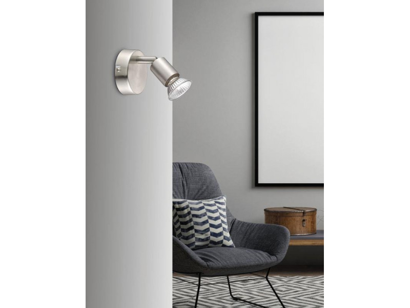 Fali lámpa GU10 fém/króm 80x80x109mm BASE Fali lámpa GU10 fém/króm 80x80x109mm BASE