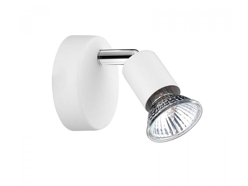 Fali lámpa GU10 fém/matt fehér 80x80x109mm BASE