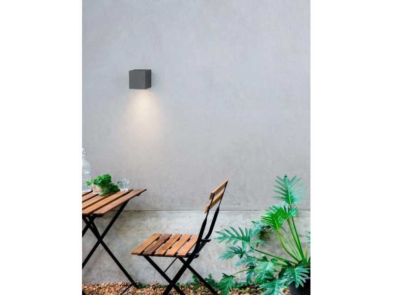 Kültéri Fali lámpa GU10 IP54 fém/szürke 80x67x80mm NERO