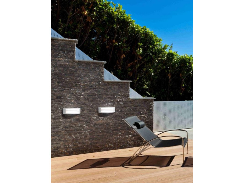 Kültéri Fali lámpa E27 IP44 fém/fehér 105x305x90mm ZENITH