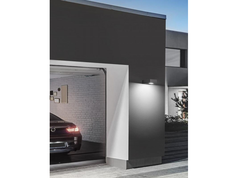 Kültéri Fali lámpa LED 6W 320lm 3000K IP54 fém/szürke 45x90x150mm APOLLO MEGSZŰNT