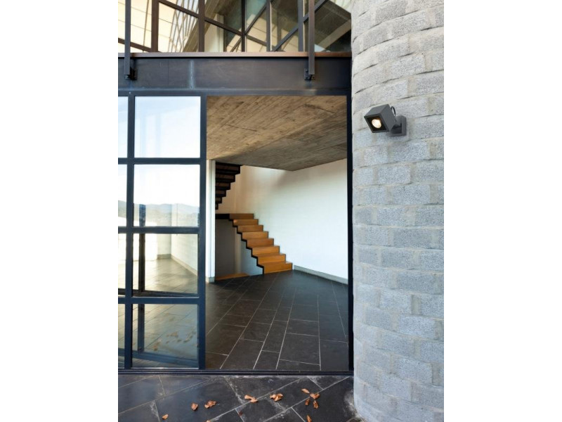 Kültéri Fali lámpa LED 1X6W 420lm 3000K IP54 fém/szürke 120x85x140mm FOCUS MEGSZŰNT