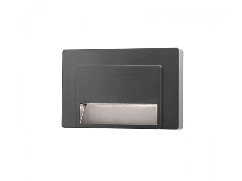 Kültéri Fali lámpa LED 1,2W 90lm 3000K IP65 szint./grafit 83x125x33mm LUTON LED