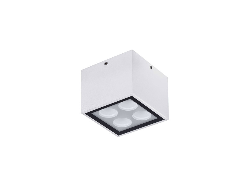 Kültéri Mennyezeti lámpa LED 8W 448lm 3000K fém/fehér 65x80x80mm IP54 SIMPLY Kültéri Mennyezeti lámpa LED 8W 448lm 3000K fém/fehér 65x80x80mm IP54 SIMPLY