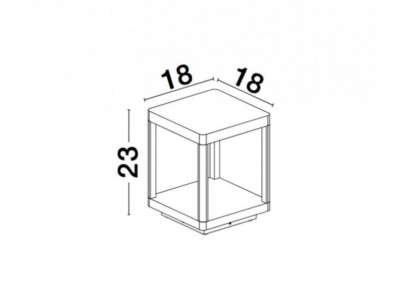 Kültéri Állólámpa LED 10W 493lm 3000K IP65 fém/antracit 230x180x180mm SURF LED MEGSZŰNT Kültéri Állólámpa LED 10W 493lm 3000K IP65 fém/antracit 230x180x180mm SURF LED MEGSZŰNT