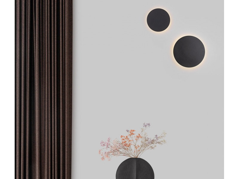 Fali lámpa LED 22W 2300lm 3000K fekete/fém 300x300x32mm CYRCLE LED Fali lámpa LED 22W 2300lm 3000K fekete/fém 300x300x32mm CYRCLE LED