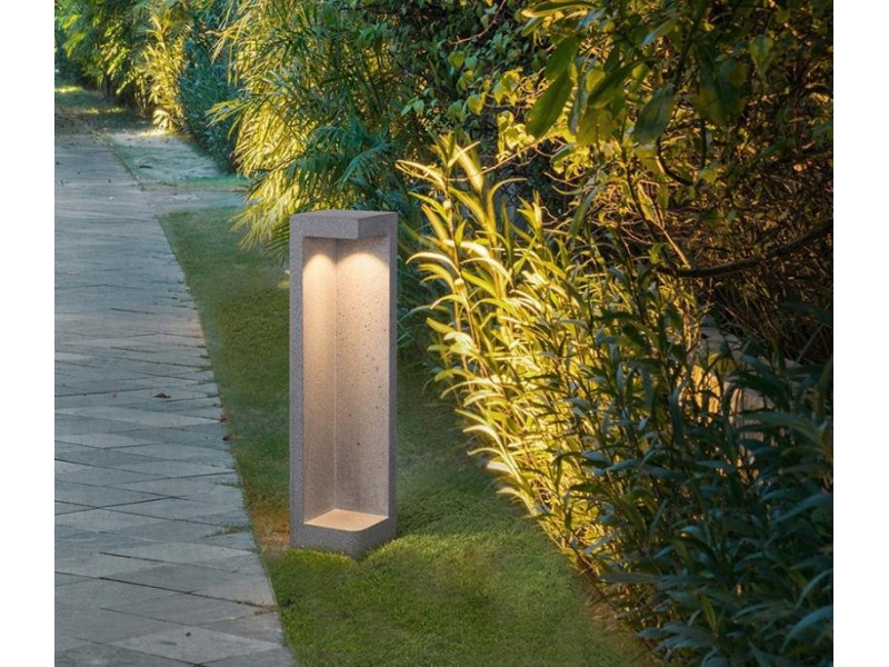 Kültéri Állólámpa LED 5W 365lm 3000K IP65 beton/szürke 530x120x120mm GRANTE