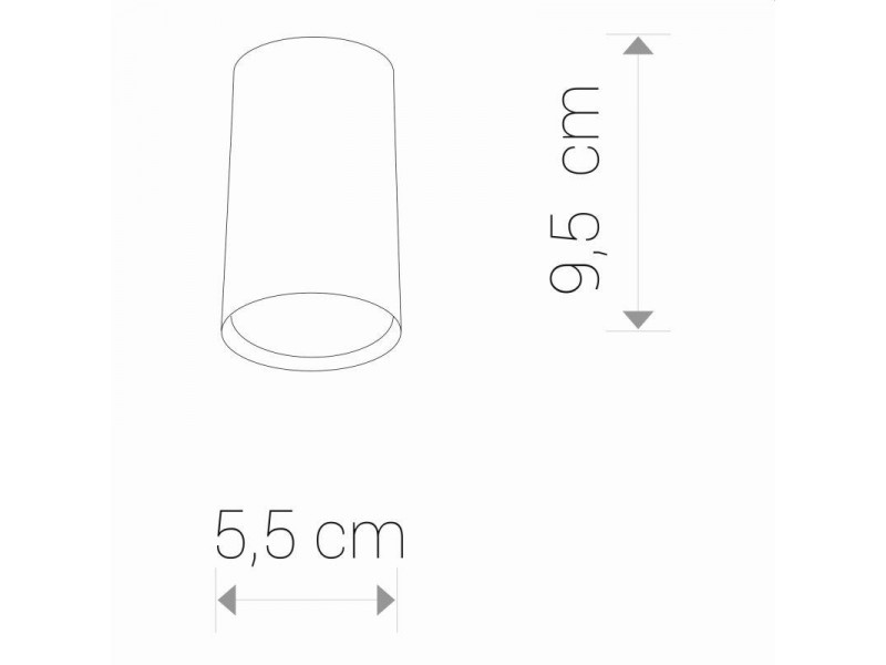 Mennyezeti lámpa GU10 fém/grafit 95x55mm EYE MEGSZŰNT Mennyezeti lámpa GU10 fém/grafit 95x55mm EYE MEGSZŰNT