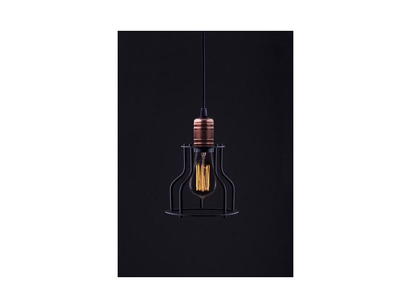 Függeszték E27 fém/fekete 1500x150mm WORKSHOP