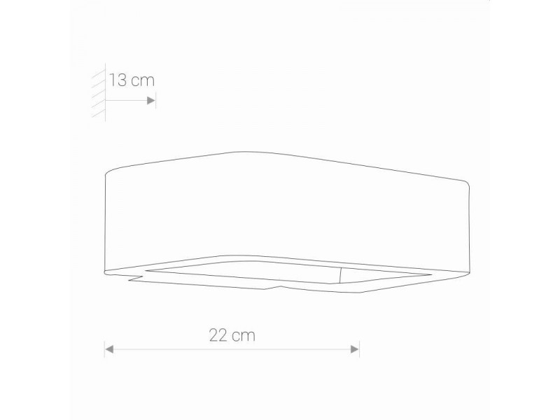 Kültéri Fali lámpa LED 1x6W 3000K 242lm alumínium/grafit 220x130mm MUNO