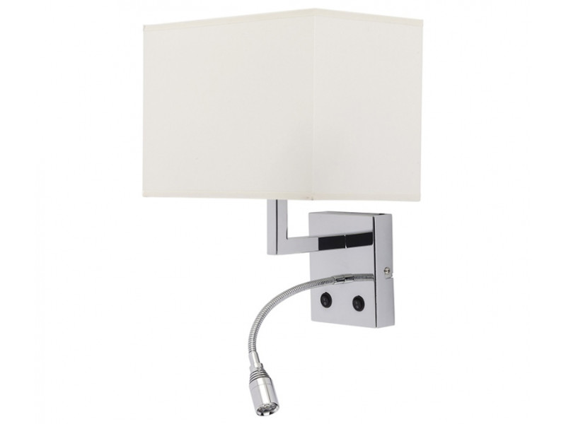 Fali lámpa E27 szövet/ekrü 180x260x190mm HOTEL