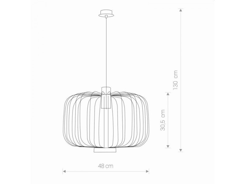 Függeszték GU10 fém/fekete 1300x480mm ALLAN Függeszték GU10 fém/fekete 1300x480mm ALLAN