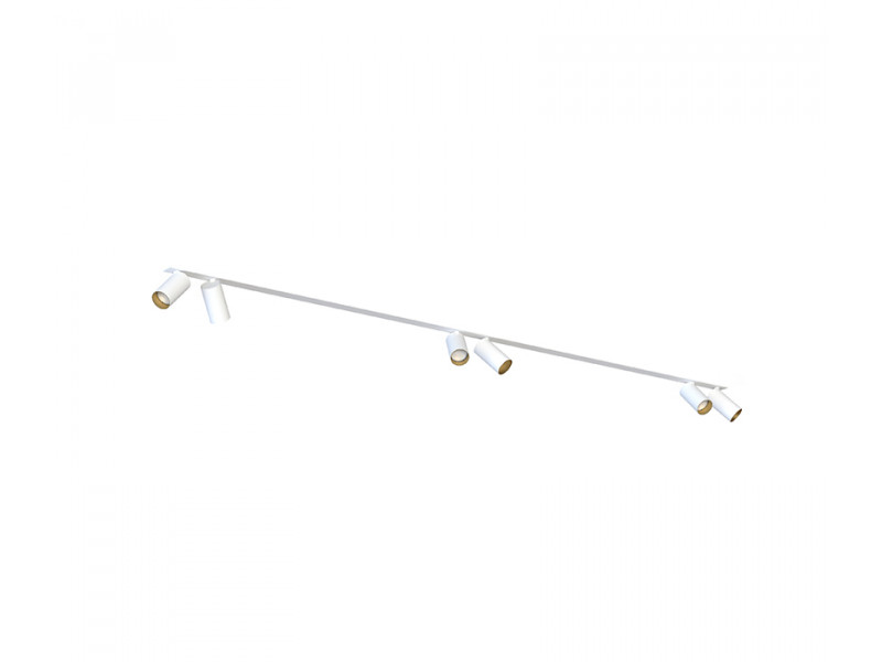 Beépíthető Mennyezeti lámpa 6xGU10 fehér/fém 110x2000mm MONO