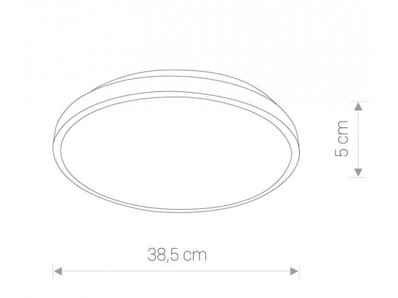 Mennyezeti lámpa LED 22W 1300lm 3000K fehér/fém 50x385mm AGNES ROUND LED
