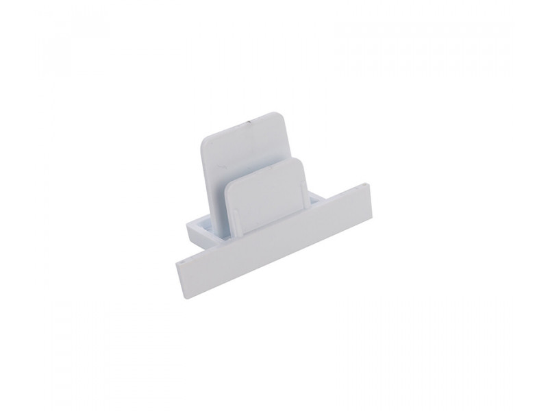 Sín (T) végzáró elem beépíthető polikarbonát/fehér 35x60mm PROFILE Sín (T) végzáró elem beépíthető polikarbonát/fehér 35x60mm PROFILE