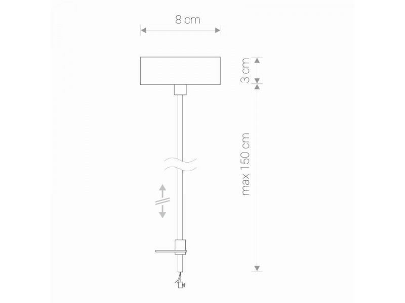 Sín elem Függesztett sínhez fém/fehér 153x80mm PROFILE