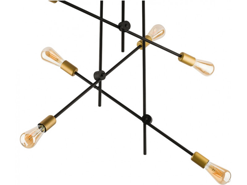 Függeszték 6xE27 fém/fekete 740x730mm AXIS MEGSZŰNT