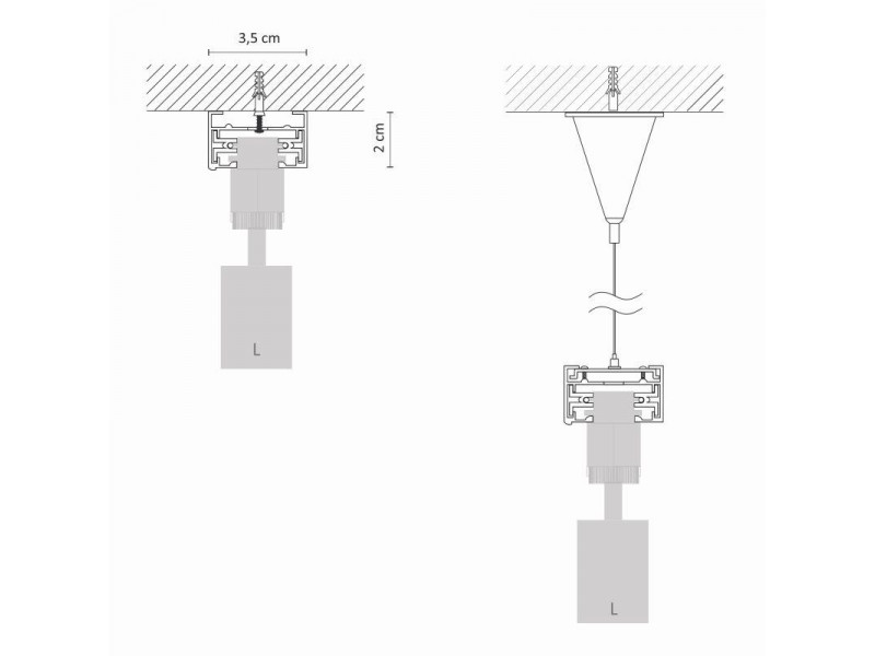 Sín 1méter alumínium/fekete 35x1000mm PROFILE