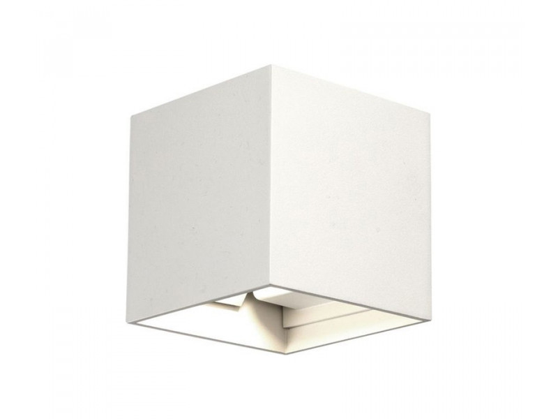 Kültéri Fali lámpa LED 6W 3000K 360lm alumínium/fehér 100x100x100mm LIMA