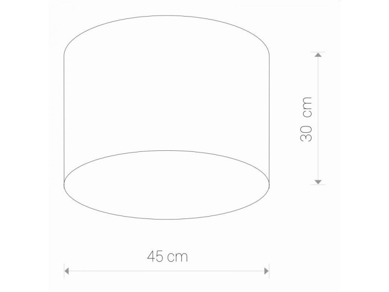 Mennyezeti lámpa 3xE27 szövet/szürke 300x450mm CAMERON