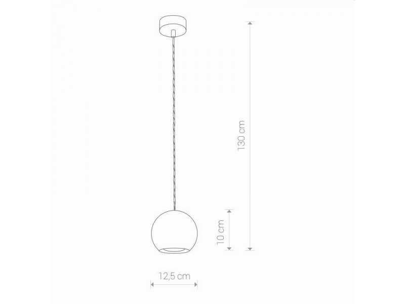 Függeszték GU10 beton/szürke 1300x125mm GEOMETRIC MEGSZŰNT