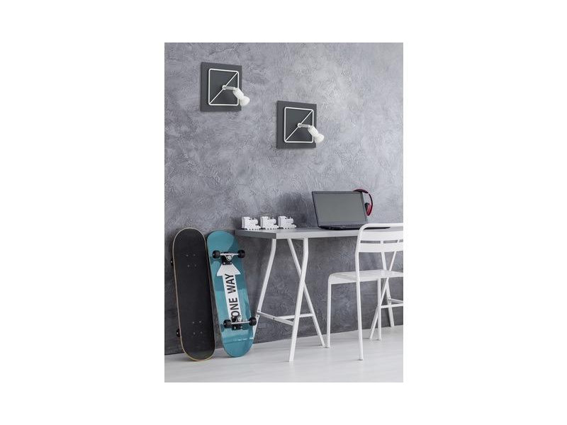 Spot lámpa GU10 fa/szürke 200x200x140mm COBA MEGSZŰNT