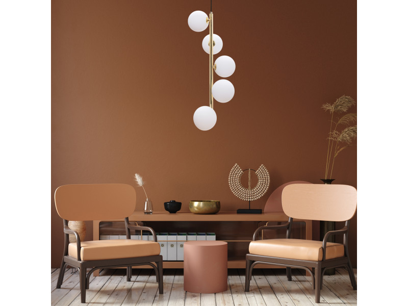 Függeszték 5xG9 fém,üveg/fehér,arany 1800x400x120mm ALI Függeszték 5xG9 fém,üveg/fehér,arany 1800x400x120mm ALI