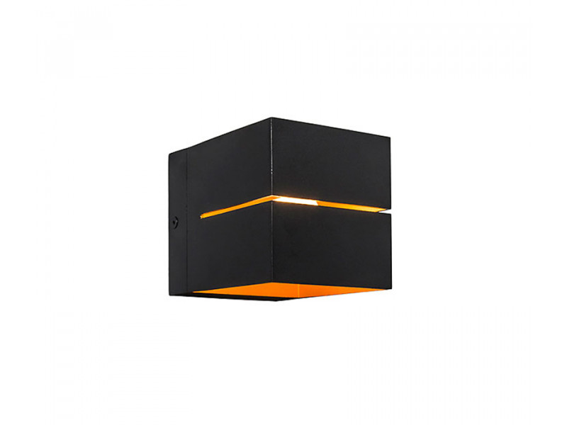 Fali lámpa G9 alumínium/fekete 97x97x122mm TRANSFER (ZU-91067)