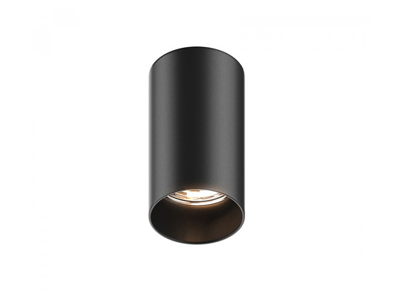 Mennyezeti lámpa GU10 alumínium/fekete 100x56mm TUBA Mennyezeti lámpa GU10 alumínium/fekete 100x56mm TUBA