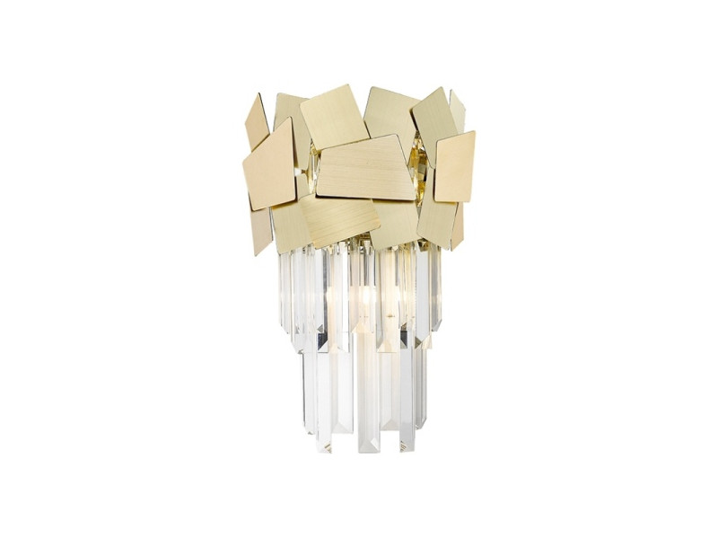 Fali Lámpa 2xG9 Arany/Kristály Magassága:34cm QUASAR MEGSZŰNT